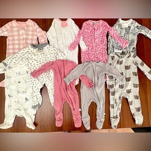 Magnetic Me, Honest, Gap, Dreamland, Burts Bees 0-3 Month Onesie PJs!